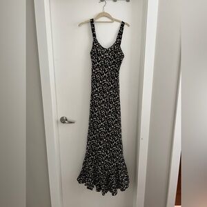 Realisation Par Allegra floral dress in Milky Way (100% silk)